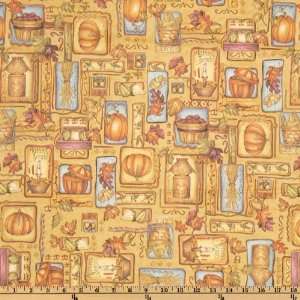 54 Wide Flannel Backed Vinyl Harvest Pumpkin Golden Fabric By The 