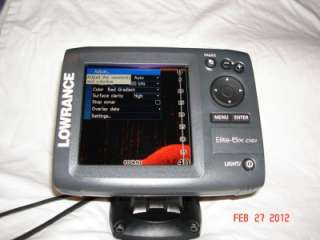 Lowrance Elite 5x DSI Color Down Scan Imaging fish finder  