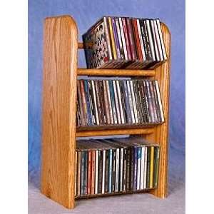  Wood Shed Solid Oak CD Storage Rack TWS 304: Electronics