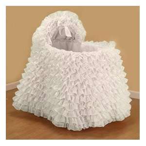   Ballerina White Bassinet Liner/Skirt and Hood   Size: 13x29: Baby