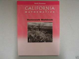 Scott Foresman California Mathematics workbk 0328008753  