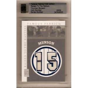  THURMAN MUNSON Raised to the Rafters Game Worn Pants /9 