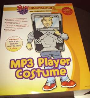 3D NEW IPOD MP3 PLAYER COSTUME FITS KIDS AND ADULTS!  