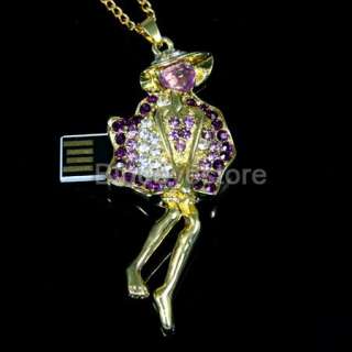   Marilyn Monroe Necklace Jewelry USB 2.0 Flash Memory Pen Drive  