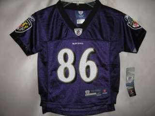 Todd Heap Ravens Purple EQP NFL Toddler Jersey 4T$  