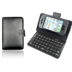  4S Keyboard Bluetooth Wireless Mini Keyboard Leather Case Electronics