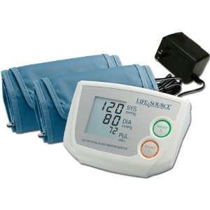   inflate Blood Pressure Monitor W/AC Adapter   Lifesource UA 774AC