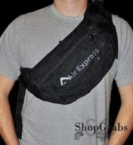   XL Black Military Fanny Pack Shoulder Bag Pack Blk Concealed Carry OD