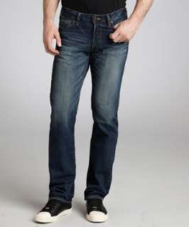 PRPS dark wash distressed denim Barracuda regular fit jeans 