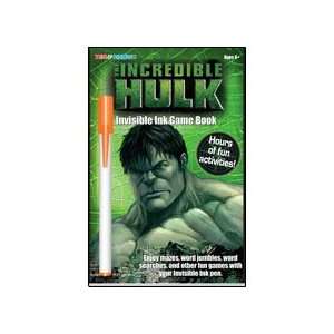  Marvel The Incredible Hulk Invisible Ink Book by Lee 