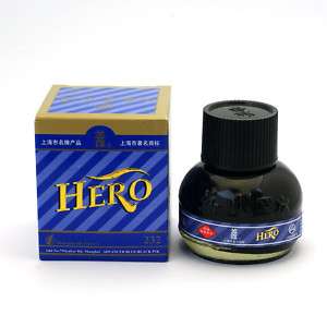 HERO 60ML Bottle Fountain Pen Ink Blue Black  