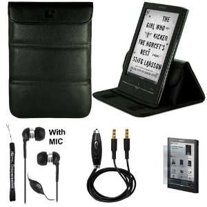  Black Leather Premium Durable Cover Sleeve Carrying Case 