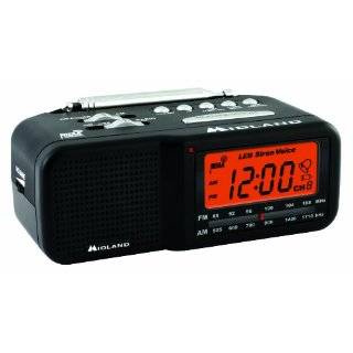 Midland WR11 AM/FM Clock Radio with NOAA All Hazard Weather Alert by 