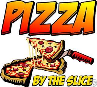 Pizza by the Slice Restaurant Concession Food Decal 24 bevidon