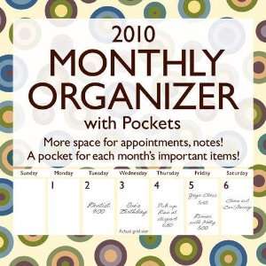   Monthly Organizer with Pockets 2010 Wall Calendar