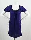 French Connection Purple Stretch Beaded Shift Dress Size 2  DR771