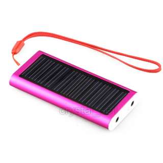 1350mAh Portable Power Solar Charger Cell Phone iPhone Pink  