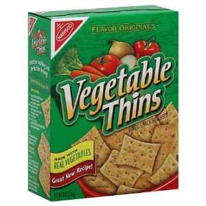 Nabisco Vegetable Thins Baked Snack Crackers   6 Pack  