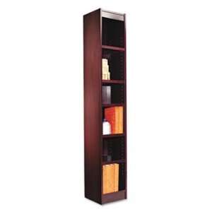 Alera® Narrow Profile Bookcase With Finished Back BOOKCASE,6S 12X72 