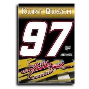  Kurt Busch   Nascar Banner: Patio, Lawn & Garden