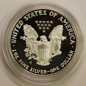 1991 American Silver Eagle Proof w/ COA&Box CHECK SUPERSIZED IMAGES 