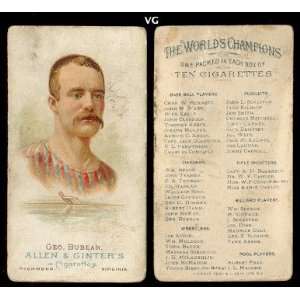  1887 Allen & Ginter oarsman (Miscellaneous) Card# 10 