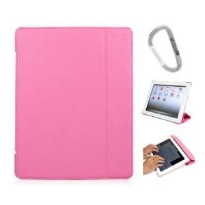  Baby Pink Tri Pad Couture Wallet Cover Case for Apple iPad 