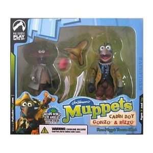  Muppets Exclusive Cabin Boy Gonzo & Rizzo Figure   Wizard 