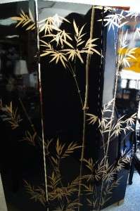 Gold Leaf Screen Divider oriental Chinese Chinoiserie  