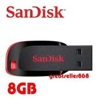 Sandisk 8GB 8G 8 G GB Cruzer Blade USB Flash Drive New  