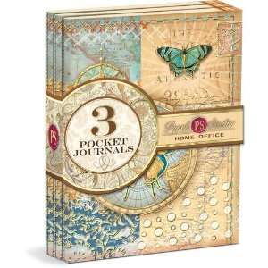   Exploration Butterfly Small Pocket Journal 3 Pack