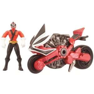  Power Rangers Samurai Disc Cycle and 10cm Figure   Red 