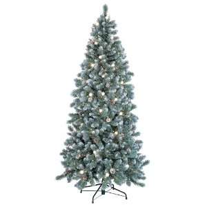  4.5 Pre Lit Glacier Fir Slim Artificial Christmas Tree 