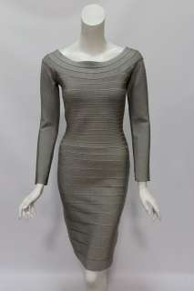   womens heather grey bandage knit boat neck ls dress S $1150 New  