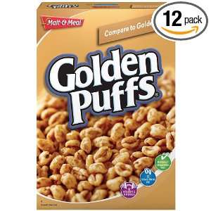 Malt o Meal Cereal, Golden Puffs 17.5 Ounce Packages (Pack of 12)