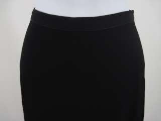SONIA RYKIEL Black Ruffled Knee Length Skirt Sz 8  