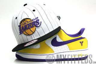   ANGELES LAKERS Back In The Day Pinstripe 9Fifty New Era Snapback Hat