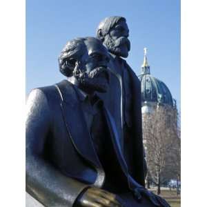 Close Up of Statue of Marx and Engels, Alexanderplatz Square, Mitte 