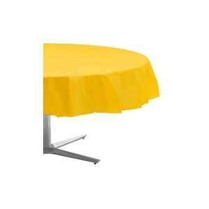   Yellow 3 Pack 84 Round Plastic Table Cover #7211.: Everything Else