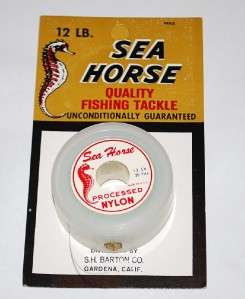 New Sea Horse 12lb Test 20 Yards Spool Nylon Fishing Line Tackle 
