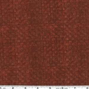  45 Wide Morning Serenade Basket Weave Barn Red Fabric By 