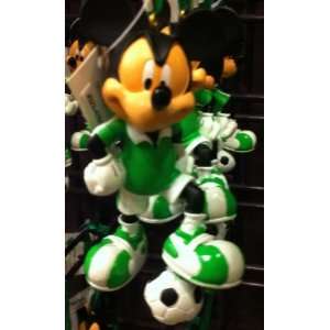  Disney Mickey Mouse Soccer Figurine Ornament NEW 