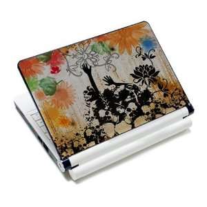  Flower & Skull Laptop Protective Skin Cover Sticker Decal 