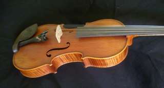 Beautiful Handmade Violin Highly Flamed/Figured back sides Solid Wood 