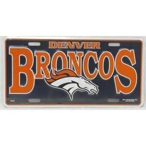    Denver Broncos Metal License Plate *SALE*