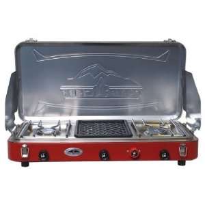Campchef Denali 3 Burner Grill Stove Combo Stainless Steel Drip Tray 