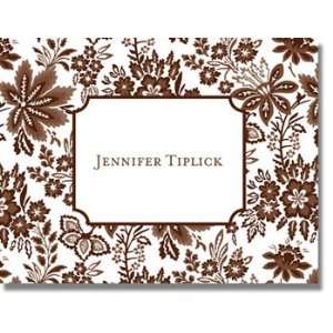 Boatman Geller Personalized Stationery Folded Notes   Willow Floral 