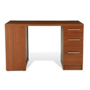  Study Desk with Bookcase and File Finish Walnut 