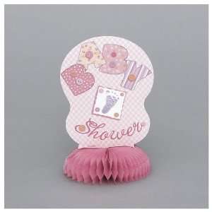  Baby Pink Stitching Table Centerpieces Baby Shower 4ct 