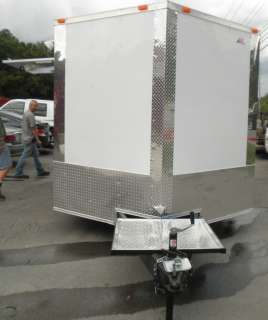   20 CONCESSION BBQ ENCLOSED SMOKER FOOD TRAILER WHITE IN COLOR  